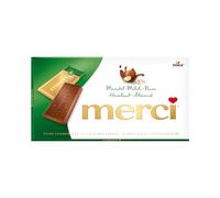 Merci tuerca de leche de almendras, 4 mini barras de chocolate - 100gr