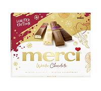 merci Winter Chocolate Limited Edition - 250 g - Caja de Bombones para Regalar, Disfrutar y Compartir - Surtido de 4 Especialidades de Chocolate de Invierno - Sin Gluten y Aptos para Vegetarianos