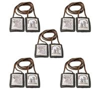MERCILIA MEISHILAI Escapulario marrón de alta calidad de Nuestra Señora del Monte Carmelo, collar de fieltro de lana con cordón marrón de 48 cm, 45 mm x 53 mm, regalo de protección sacramental