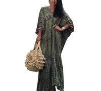 Merciy Boho - Poncho de playa para mujer, vestido de verano, kaftán, vestido de playa, bikini, túnica