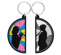 MERCREDI - 2 Pack Porte-Clés Caoutchouc - Wednesday Enid Window
