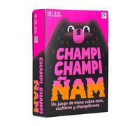 Mercurio - Champi Champi Ñam | Juego de Mesa Familiar de Velocidad y Reflejos | Party Game Divertido con Dados, Cartas y Cucharas | 2-5 Jugadores | +6 Año