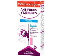 MERCUROCHROME Champú antipiojos + peine, Niños/adultos, 125 ml | Marca n.° 1 de primeros auxilios en Francia, sin insecticidas, cuero cabelludo sensible, fabricado en Francia