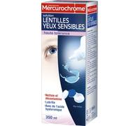 Mercurochrome Solución de lentes de alta tolerancia para ojos sensibles 350 ml