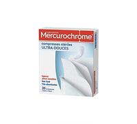 MERCUROCROME - Compresas estériles ultra suaves - Esencial de primeros auxilios para calmar y proteger - Lote de 3