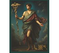 Mercury Lined Journal with Astro Magick Sigils: The God of Communication, Perfect for Writers, Zodiac Signs Gemini and Virgo