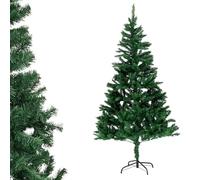MERCURY TEXTIL- Árbol de Navidad Artificial Verde, Altura de 120/150/180/210/240cm, Árbol de PVC Ignifugo con Soporte Metálico Plegable, Estructura Desmontable, Ramas Abatibles.(210cm)