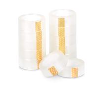MERCURY TEXTIL- Celo o Cinta Adhesiva Transparente de 18x35mm. Ideal para oficina, hogar y colegio. (Pack 12 rollos)