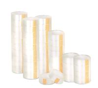 MERCURY TEXTIL- Celo o Cinta Adhesiva Transparente de 18x35mm. Ideal para oficina, hogar y colegio. (Pack 48 rollos)