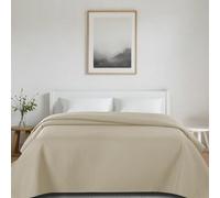 MERCURY TEXTIL- Colcha Bouti Lisa para Verano y Entretiempo 100% Poliéster. Colchas Cubre Cama Fina, Ligera y Suave. (Npt Camel, Cama 90-180x260cm)
