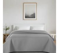 MERCURY TEXTIL- Colcha Bouti Lisa para Verano y Entretiempo 100% Poliéster. Colchas Cubre Cama Fina, Ligera y Suave. (Npt Grisaceo, Cama 90-180x260cm)