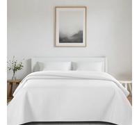 MERCURY TEXTIL- Colcha Bouti para Verano y Entretiempo 100% Poliéster. Colchas Cubre Cama Fina, Ligera y Suave. (Cama 135-235x260cm, Npt Blanco)