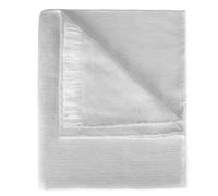 MERCURY TEXTIL- Colcha Plaid Multiusos 50% Algodón 50% Poliéster, Jarapas para Cama, Liso y Rayas. Manta Cubre Sofá Foulard (180x290cm, Liso Gris Claro)