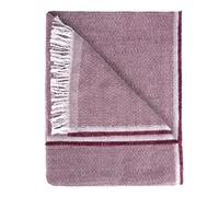 MERCURY TEXTIL - Colcha Plaid Multiusos 50% Algodón 50% Poliéster, Jarapas para Cama y Sofá, Liso y Rayas, Plaid Cama. Manta Cubre Sofá Foulard (230x290cm, Liso Granate)