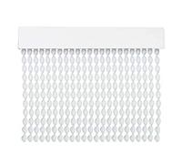 MERCURY TEXTIL Cortina para Puerta Tiras PVC 200x120cm，Cortina para Puerta Exterior，10 Color (Transparente R9)