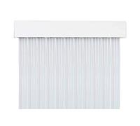 MERCURY TEXTIL Cortina para Puerta Tiras PVC 210x90cm，Cortina para Puerta Exterior (Transparente P5)