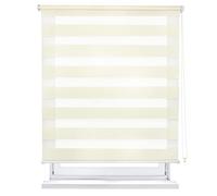 MERCURY TEXTIL Estor Enrollable de Doble Capa, Noche y Día, translúcido y oscurecido (160 x 180 cm, Yellow)