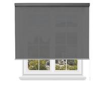 MERCURY TEXTIL- Estor Enrollable Screen Apertura 5% Proporciona Intimidad. Estor Screen para Puertas y Ventanas. Aislante Térmico, Translucidos.Instalación en Pared y Techo (90x200cm, Antracita)