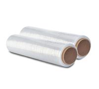 MERCURY TEXTIL-Film Transparente o Negro para Embalar(Transparente,2Rollos)