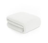 MERCURY TEXTIL- Manta Coral Suave 130x170cm (Blanco) | Manta Térmica de 100% Poliéster, Manta Multiusos Ligera, Cálida para Sofá, Cama y Viaje.