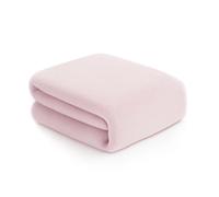 MERCURY TEXTIL- Manta Coral Suave 130x170cm. Manta Térmica de 100% Poliéster, Manta Multiusos Ligera, Cálida para Sofá, Cama y Viaje. (Rosa)