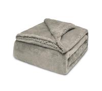 MERCURY TEXTIL-Manta de Borreguito Sherpa Reversible 130x160cm. Extra Suave, Térmica y Multiusos. Manta Caliente para Cama, Sofá y Viaje(Marrón)