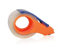 MERCURY TEXTIL- Precintadora de Cintas de Embalaje, Cintas para Embalajes con Dispensador, Transparente, 100m x 48mm (1 Precintadora + 1 Cinta)