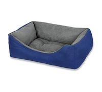 MERCURY TEXTIL- Sofá, Cesta,Cama Comoda para Perros,Gatos y Mascotas, con Relleno de Fibras Super Suave,Resistente al Desgaste y Duradero (Grande, Azul)