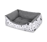 MERCURY TEXTIL- Sofá, Cesta,Cama Comoda para Perros,Gatos y Mascotas, con Relleno de Fibras Super Suave，Resistente al Desgaste y Duradero.. (Pequeño, Estrellas)