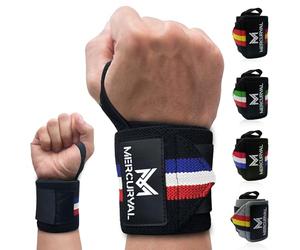 MERCURYAL 2 Muñequeras Gym - Crossfit - Nuevo diseño Avanzado de Francia - Accesorios Fitness - Wrist Wraps - Muñequeras Deportivas para Hombres y Mujeres