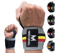 MERCURYAL Muñequeras Gym Crossfit - Nuevo Diseño Avanzado de Países - Accesorios Fitness - Wrist Wraps - Deportivas para Hombres y Mujeres (Belgica)