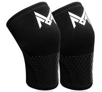 MERCURYAL Pack 2 Rodilleras Crossfit Para Entrenamiento - Rodilleras Gym - Rodilleras Powerlifting - Rodillera Neopreno 5mm - Rodilleras Gimnasio (L)