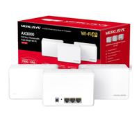 MERCUSYS Halo H80X AX3000Mbps Mesh WiFi 6 System, puertos Gigabit, sistema de malla WiFi TP-Link, enrutador WiFi, amplificador extensor WiFi, 650 m², roaming sin costuras, formación de haz, fácil
