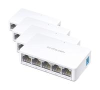 MERCUSYS Conmutador de 5 Puertos para repetidor WiFi (Paquete de 4)