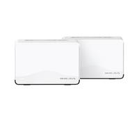 Mercusys Halo H27BE(2-Pack) - Mesh Wi-Fi 7 BE3600Mbps Dual-Band, 2.5G Puerto WAN/LAN, 2 Puertos LAN Gigabit, Cubiertos hasta 650m2, 4K-QAM, MLO, Multi-RUs, Control por App, 2 Unidades