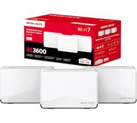 Mercusys Halo H27BE(3-Pack) - Sistema Wi-Fi 7 Mesh BE3600, Cobertura de hasta 650 m², hasta 3.6 Gbps, 2.5 Gbps WAN/LAN, gestión con App