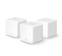 MERCUSYS Halo H30G(3-Pack) - AC1300 Sistema Wi-Fi Mesh para Todo el hogar, 2 Puertos gigabit 10/100/1000mbps, Cobertura hasta 320m2, Fácil Configuración con App