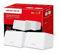 【Nuevo Wi-Fi7】 Mercusys Halo H47BE(2-Pack) - BE9300 Tri-Band Wi-Fi Mesh 7, hasta 9.3 Gbps, Cobertura de hasta 550 m², 3X 2.5G Puertos, fácil config de App | Conecta más de 200 Dispositivos