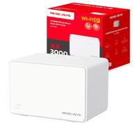 Mercusys Halo H80X(1-Pack)-Sistema WiFi 6 Mesh, AX3000, Doble Banda, 260 m² | Cobertura para Toda la Casa hasta 260m². Red Unificada. Puertos Gigabit. Control Parental. App Mercusys.