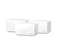Mercusys Halo H90X(3-Pack) - Router Sistema WiFi 6 Mesh, AX6000, Doble Banda, Cobertura hasta 800 m², 1× 2.5 Gpbs and 2× Gigabit Puerto por Unidad, Administración de la Red,