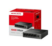 MERCUSYS - Interruptor de computadora Gigabit de 5 puertos, 5 puertos de 10/100/