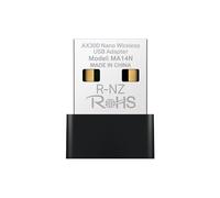 Mercusys MA14N AX300 WiFi 6 WiFi USB, Memoria WiFi para PC Fijo, 287 Mbps a 2,4 GHz, Adaptador WiFi USB para Windows 11/10/7, Linux y Kernel 3.10, diseño Nano