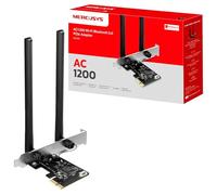 MERCUSYS MA30E AC1200Mbps Adaptador inalámbrico Bluetooth 5.0 PCIe WiFi para PC, MU-MIMO más amplia cobertura de señal PCIe WiFi, tarjeta de red para escritorio/PC Windows 10/11 (64 bits)