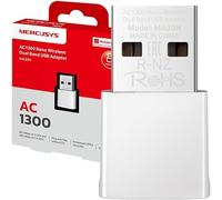 Mercusys MA30N Adaptador WiFi USB, AC1300Mbps, Tarjeta de Red, Nano Tarjeta, Dual Band, USB 2.0, WPA3, Plug & Play, Windows 11/10