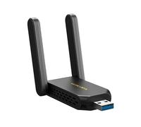 MERCUSYS MA86XH AXE5400Mbps Wi-Fi 6E Adaptador WiFi USB de Alta Ganancia para PC, USB 3.0 WiFi Dongle con velocidades de hasta 2402 Mbps en 6 y 5GHz, Compatible con Windows 10 y 11, Seguridad WPA3