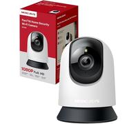 MERCUSYS MC200 - Cámara vigilancia WiFi Interior 360° 1080p, visión Nocturna, notificaciones en Tiempo Real, detección de Personas, Seguimiento Movimiento, Compatible con Alexa