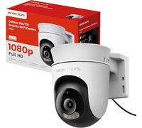 MERCUSYS MC500 - Cámara de Seguridad Exterior Wi-Fi 360° 1080p Full HD, Visión Nocturna a Color, Detección IA de Movimiento, Almacenamiento microSD 512 GB, IP65 y Audio Bidireccional