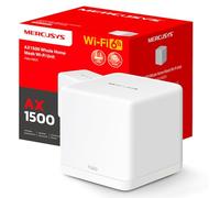 Mercusys Mesh WiFi Router 6 AX1500Mbps, 3 Gigabit WAN/LAN Ports, Parental Control, WiFi Mesh Router and Ap, Connects up to 100 Devices, Coverage up to 230 m², Halo H60X (1 Pack)