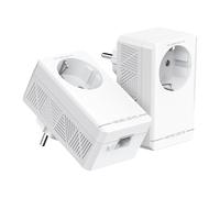 MERCUSYS MP500P Kit - Powerline AV1000 con Puerto Gigabit y Toma Passthrough, 2 Adaptadores PLC, Red Eléctrica de Alta Velocidad, Plug & Play, Ideal para Streaming 4K y Gaming