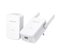 MERCUSYS MP510 Kit V2 Powerline Kit Homeplug AV2 hasta 1000Mbps y Wi-Fi 300Mbps, Puerto Gigabit LAN, Plug and Play, Compatible con Todos los routers, tecnología Powerline Alta